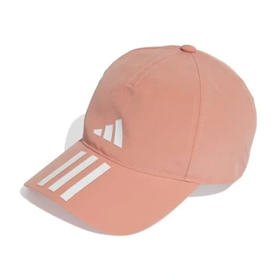 Bild av adidas Unisex Vuxen 3 Stripes AEROREADY Running Training Baseball Cap, Wonder Clay/White/White, S