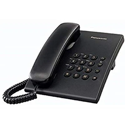 Bild av Panasonic KX TS500EXB Fast telefon (Konfigurerbar konfigurerbar, Väggmonterbar, Hörapparatkompatibel), Svart