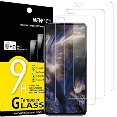 Bild av NEW&#039;C 3 Pack, skärmskydd i glas för OnePlus Nord, bubbelfri, 9H hårdhet, 0,33 mm ultratransparent, ultrabeständigt härdat