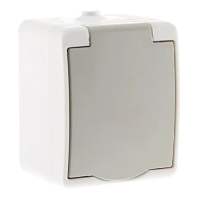 Bild av Zenitech 2P+T IP54 uttag ljusgrå