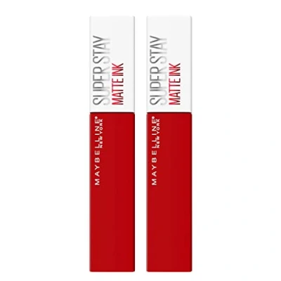 Bild av 2 x Maybelline SuperStay Matte bläck läppfärg 340 exhilarator