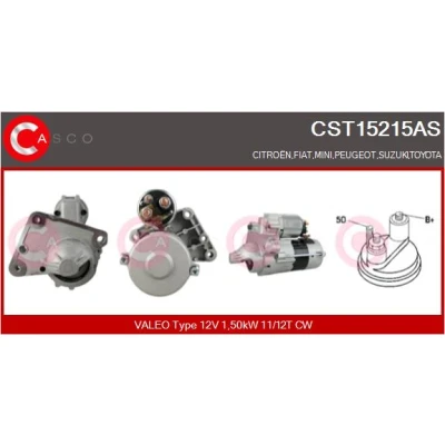 Bild av CASCO CST15215AS Startmotor 12V 1,50kW 11, 12 CPS0078 M8 65mm PEUGEOT: 206 Hatchback, 307 Kombi, CITROËN: C3 I Hatchback