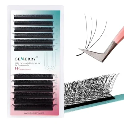 Bild av W Fransar 4D Premade fläkt Lashes Extensions 0.07mm d Curl 8 14mix Gemerry Eyelash Noir Volume Tjocka Professionell Single Lash Individuell Ryska Tray(W 007 cur 14mix)