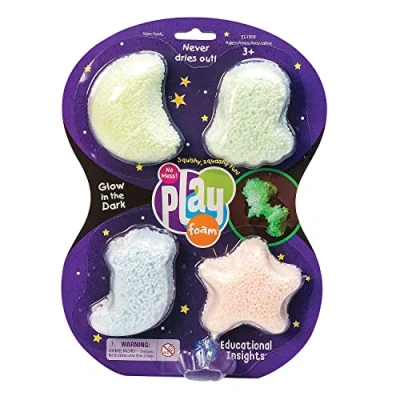 Bild av Learning Resources Playfoam Glöd i den Mörk 4 Stycken Uppsättning