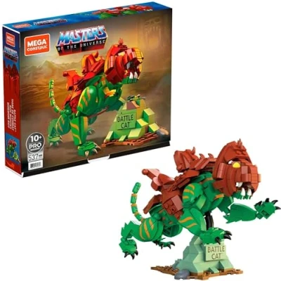 Bild av Mega Construx GVY14 Masters of the Universe Battle Cat actionfigur att montera, byggleksaker för barn, från 10 år