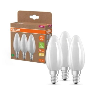 Bild av OSRAM LED ljus matt E14 2,2W 827 energiklass A 3 pack