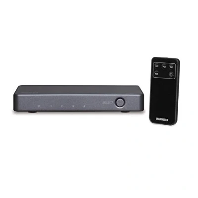 Bild av HDMI Switch 4K60 Marmitek Connect 620 UHD 2.0 4 in / 1 out Ultra HD 60Hz Automatisk Växling mellan Källor HDR HDCP 2.2 3840 x 2160 4K