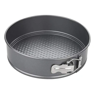 Bild av Chef Aid 10E10321 non stick vårform kakform, rund kakform med lös bas för enkel frigöring, diskmaskin , kyl och fryssäker. Grå, 23 cm 9 tum