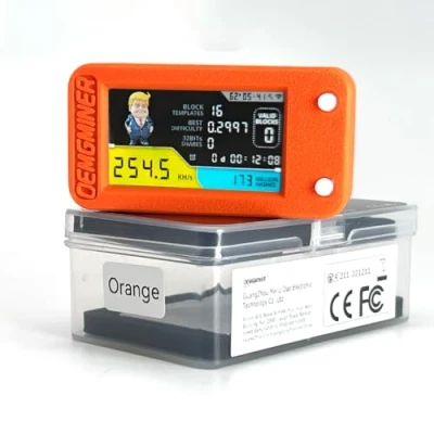 Bild av NerdMiner V2 Pro 78 KH/s T Display S3 Bitcoin Solo Lottery Miner Win 3.125 BTC med låg strömförbrukning WiFi anslutning och USB C ström (NerdMiner Orange)
