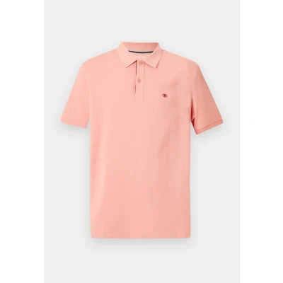 Bild av TOM Tailor WITH Contrast Piké, Storlek: XL, Hazy coral rose