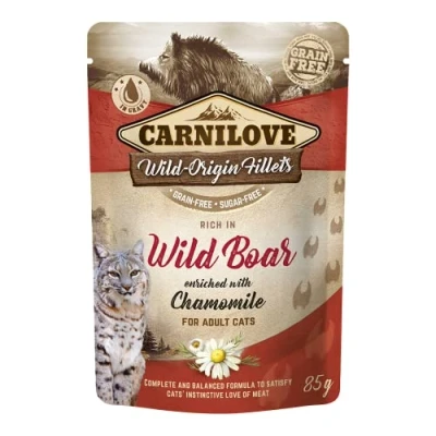 Bild av Carnilove cat pouch rich in Wild Boar enrich.w/Cha