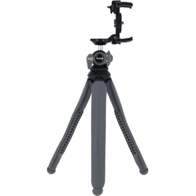 Bild av Rollei Monkey Pod 3: Mångsidigt ministativ smartphone, kamera, selfiepinne kompatibel, flexibel, lätt, 360 vridbar kulhuvud (grå)