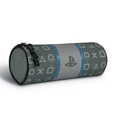 Bild av PlayStation Blyertsfodral, barnpennfodral, pojkar skolmaterial, spelare gåvor, grå, Grå