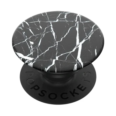 Bild av PopSockets PopGrip Hopfällbar Stativ och Grepp för Smartphone Surfplatta med en Swappable PopTop Black Marble