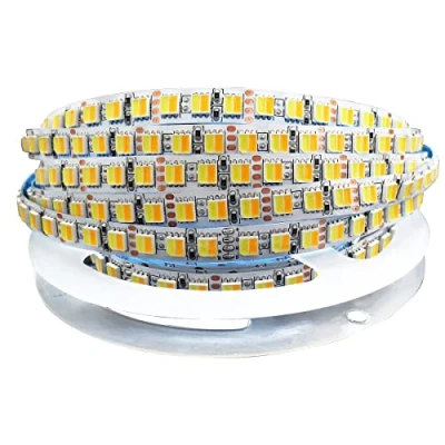 Bild av Tesfish 12V 2 i 1 LED Remsa CCT Kallt Vitt + Varmt Vitt, Färgtemperatur Justerbar (2800K till 6500K) 5M Ljus IP20 Totalt 600 LEDs Strip Lights