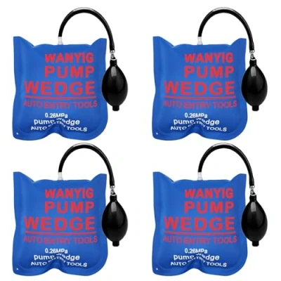 Bild av WANYI 4 Bitar Air Wedge Bag Pump Luftkilspump Luftkil Pumpväska Blå Fyrkant Luftpump