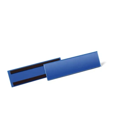 Bild av Durable 175807 Etiketthållare 1/3 A4L magnetisk, mörkblå, 50 stycken