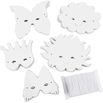 Bild av Creativ Company Fantasy masks White 100pcs.