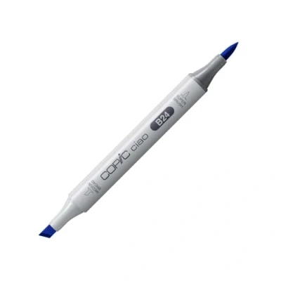 Bild av COPIC Ciao märkpenna typ B 24, sky, mångsidig layoutmärkpenna med en medelbred och penselspets
