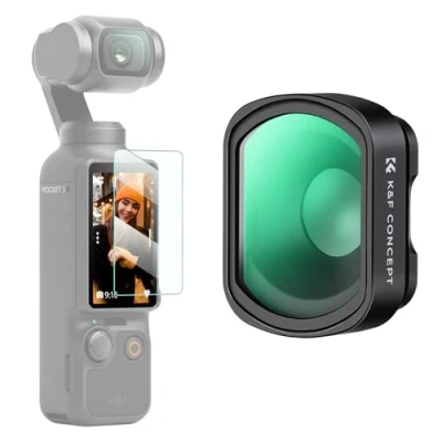 Bild av K&amp;F Concept Osmo Pocket 3 magnetiskt makroobjektivfilter, 10X närbildsmakroobjektiv kompatibelt med DJI (aluminium)