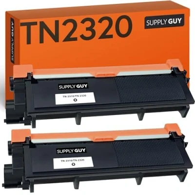 Bild av SupplyGuy 2 tonerkassett kompatibel med Brother TN 2320 för HL L2300D L2340DW L2360DN L2365DW DCP L2500D L2520DW L2540DN L2560DW MFC L2700DN L2700DW L2720DW L2740DW