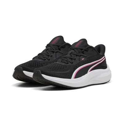 Bild av Puma Unisex Skyrocket LITE 2 Road Running Shoe, Black Berry White Pink pixel, 8.5 UK, vit rosa 42.5 EU
