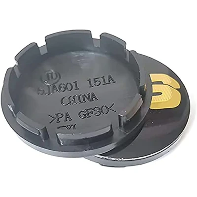 Bild av GÉNERIC 4 stycken navkapslar bil hjul mittkåpor, för BBS 56MM 60MM 65MM 68MM Tillbehör, 56 mm svart guld
