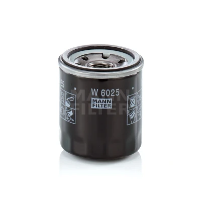 Bild av MANN FILTER W 6025 Filtre à huile M 20 X 1.5 avec un clapet de non retour vissé RENAULT: LAGUNA 3, Latitude, Clio 4, DACIA: Duster SUV, Lodgy