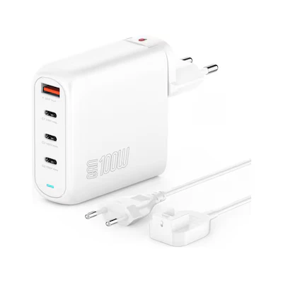 Bild av 4smarts GaN FlexPro power adapter USB 24 pin C 100 Watt