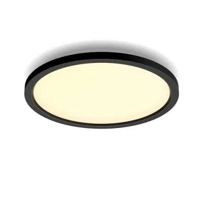 Bild av Philips Hue Aurelle Rund: 24,5W, Svart, inkluderar en Dimmer Switch, takplafond, LED modul, panel, White Ambiance, Zigbee &amp; Bluetooth, trådlös,