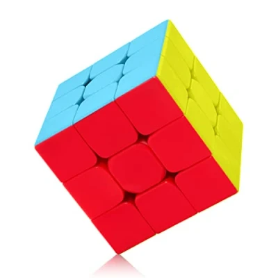 Bild av ROXENDA Magisk Kub, 3x3 Speed Cube Slitstarkt Fast &amp; Frostat Stickerless, Blir Snabbare än Originalet (3x3x3)