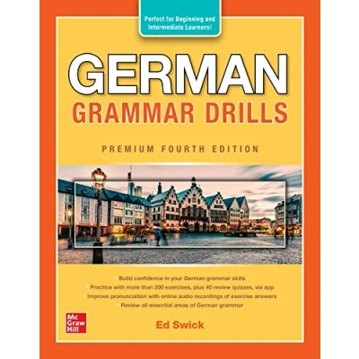 Bild av German Grammar Drills, Premium Fourth Edition: Perfect for Beginning and Intermediate Learners!