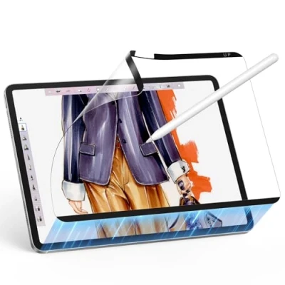 Bild av ESR Magnetiskt skyddande skal för iPad Pro 13 tum 2024, skriva och rita på papper, avtagbart återanvändbart skärmskydd kompatibel med härdad glasfilm, matt