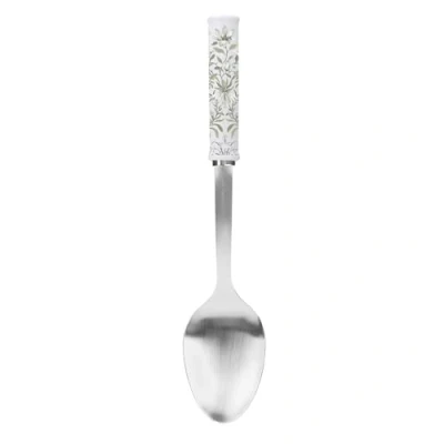 Bild av Laura Ashley 13 Tums Serveringssked i Rostfritt Stål Värmebeständig, Diskmaskinssäker och Mångsidig Stor Sked med Soft Touch handtag, Perfekt för Elegant Servering