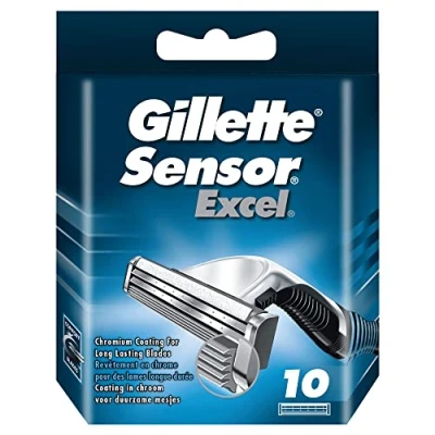 Bild av Gillette Sensor Excel Rakblad för Män 10 Påfyllningshyvlar