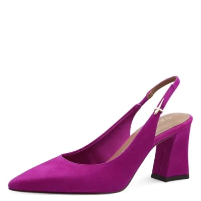 Bild av Tamaris Sling Pumps, Storlek: 38, Dark pink Skinn