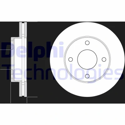 Bild av Bromsskiva DELPHI BG4651C