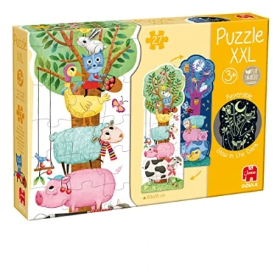 Bild av Jumbo Diset Goula Puzzle XXL Phosphorescent et Reversible 27 bitar enfant progressive grand format A partir de 3 ans