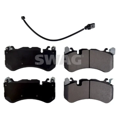 Bild av SWAG 33 10 5218 Jeu de plaquettes frein Essieu avant contact signal d&#039;usure inclus AUDI: A6 C7 Avant, A7 Sportback