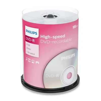Bild av Philips DM4S6B00F/00 DVD R Skivor, Paket med 100