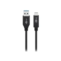 Bild av goobay CABLE USB A C 3.2 generalitet 2, 3A 0,50 m NEGRO