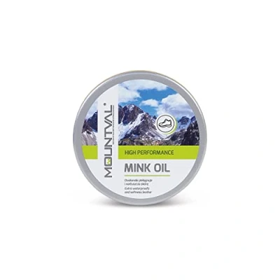 Bild av Mountval Mink Oil, Kvalitetssko Dubbin ger Näring till Vattentät och Skyddar Utomhusskor av Läder, 100 ml