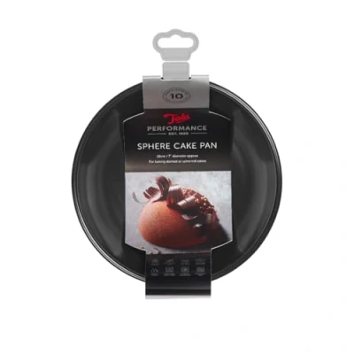 Bild av Tala Performance Eclipse non stick sfär kakform 18 cm dia; utmärkt som bas för nymodiga kakor, såsom igloo, fotboll, igelkott eller enhörningsform, svart