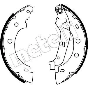 Bild av Bromsbackar, sats, Bakaxel, nissan kubistar skåp, renault kangoo, kangoo express, 44060 00QAG, 77 01 205 523, 207 555