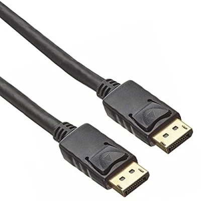 Bild av PremiumCord 4K DisplayPort 1.2 anslutningskabel M/M 1 m, till kabel, 18 Gbps, Video 4K@60Hz 2160p, FULL HD 1080p, HDCP, guldpläterade anslutningar, svart