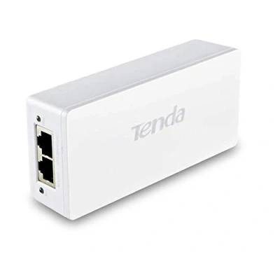 Bild av Tenda Gigabit PoE injector, IEEE 802.3af/at injektor, 30 W adapter, upp till 100 m räckvidd, Plug &amp; Play, vit (PoE30G AT)