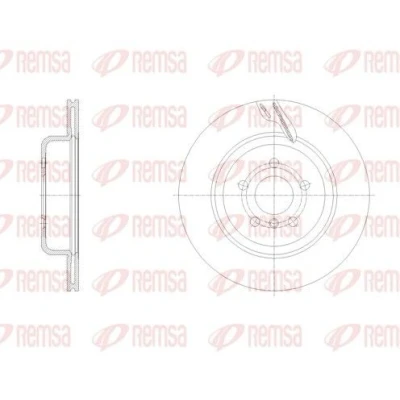 Bild av REMSA Bromsskiva Bakaxel höger 330, 0mm 20mm 5 ventilerad 62128.11 Bromsskivor