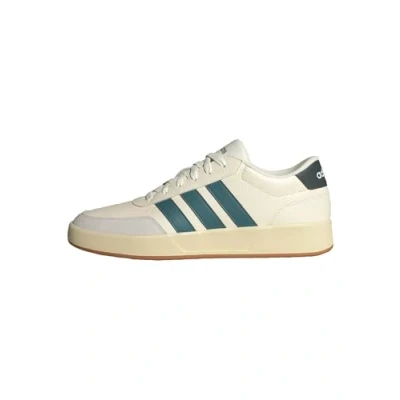 Bild av adidas För Män BREAKNET 3.0 SHOES, Off White/Preloved Teal/Legend Ivy, 38 EU