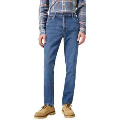 Bild av Wrangler Men&#039;s Texas Slim Jeans, Ridge Wash, 40 W/36 L