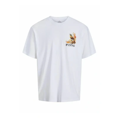 Bild av Jack &amp; Jones Gedruckt Rundhalsausschnitt Tshirt med print, Storlek: Medium, Bright white 1